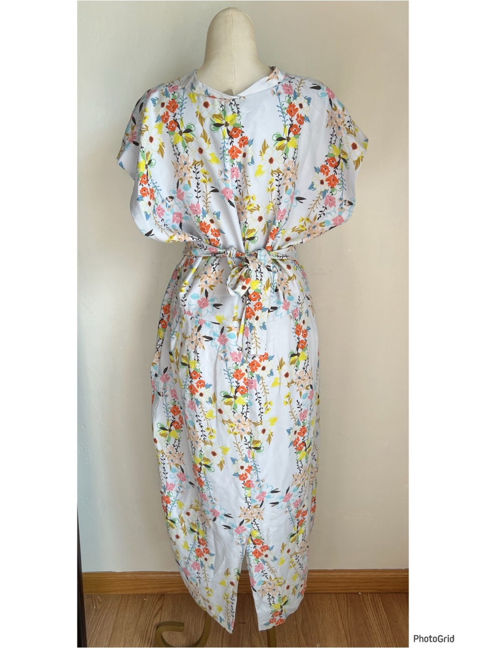 Sundance Blanche Silk Kimono Dress Size 14 NEW - Picture 2 of 4